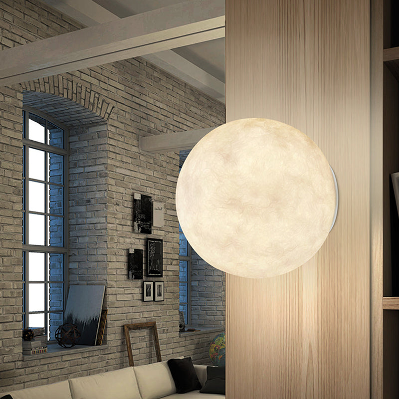 Vivolux | Sferische Harpiks Wandlamp Modernisme 6"/10" Dia LED Gele Wandlamp Verlichting voor Woonkamer