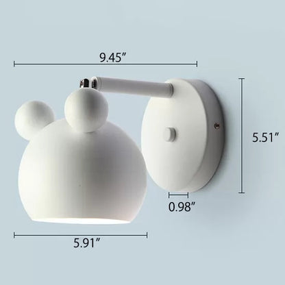 Vivolux | Drehbare Einzellicht-Maus-Wandleuchte Nordic Stilvolle Metall-Wandleuchte für das Arbeitszimmer