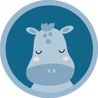 Vivolux | Kinder Tiermuster Teppich Mehrfarbig Polyester Teppich Rutschfeste Rückseite Waschbar Haustierfreundlicher Teppich für das Schlafzimmer