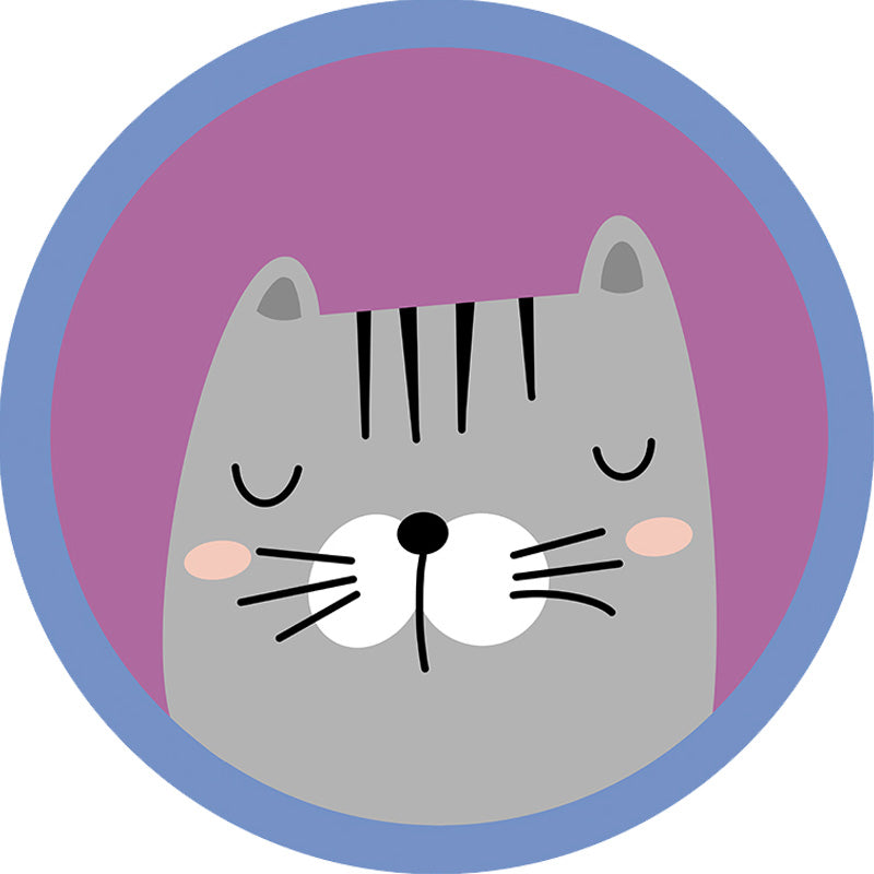 Vivolux | Kinder Tiermuster Teppich Mehrfarbig Polyester Teppich Rutschfeste Rückseite Waschbar Haustierfreundlicher Teppich für das Schlafzimmer