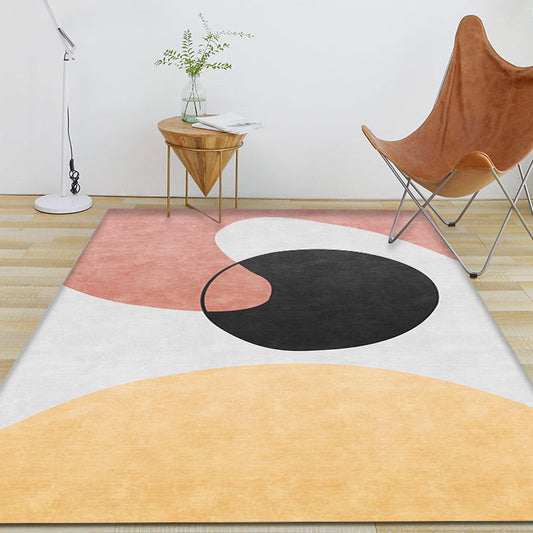 Vivolux | Stijlvol Scandinavisch Tapijt Multicolor Kleurblok Tapijt Huisdiervriendelijk Antislip Wasbaar Distenttapijt voor Decoratie