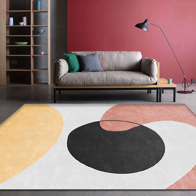 Vivolux | Stijlvol Scandinavisch Tapijt Multicolor Kleurblok Tapijt Huisdiervriendelijk Antislip Wasbaar Distenttapijt voor Decoratie