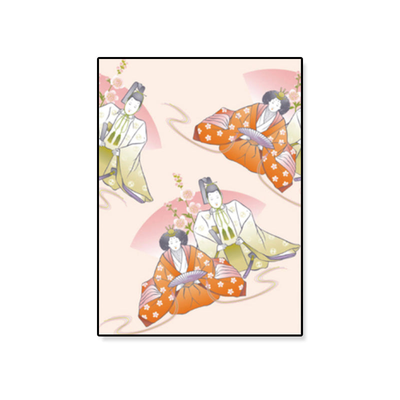 Vivolux | Japanische Geisha Leinwanddruck Pastellfarbe Gästezimmer Wandkunst Dekor, verschiedene Größen