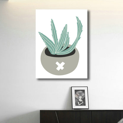 Vivolux | Bonsai Leinwand Wandkunst Nordisch Texturiertes Schlafzimmergemälde in Pastellfarbe, Mehrere Größen