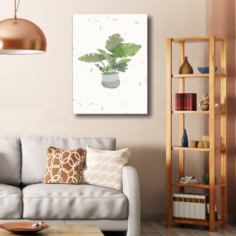 Vivolux | Botanische Anordnung Leinwand Nordic Style Texturiertes Wanddekor in sanften Farben für Zuhause