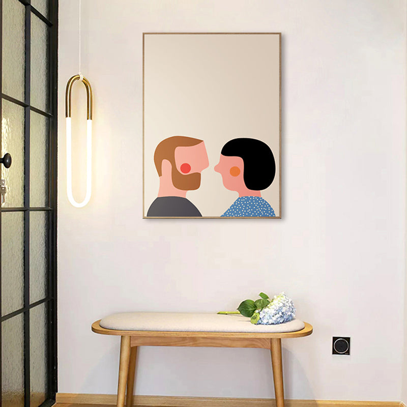 Vivolux | Errötende Charaktere Kunstdruck Pastellfarben nordische Ästhetik Wanddeko für Studio