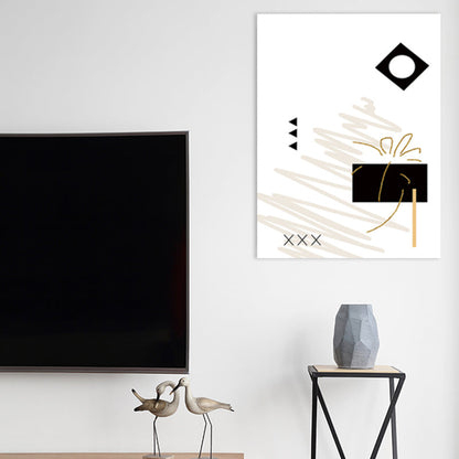 Vivolux | Helle Farbige Abstrakte Musterleinwand Kunst Texturierte Wanddekoration für Esszimmer, Mehrere Größen