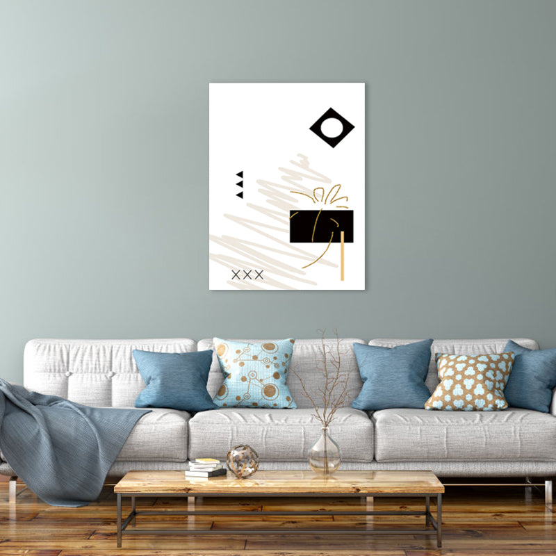 Vivolux | Helle Farbige Abstrakte Musterleinwand Kunst Texturierte Wanddekoration für Esszimmer, Mehrere Größen