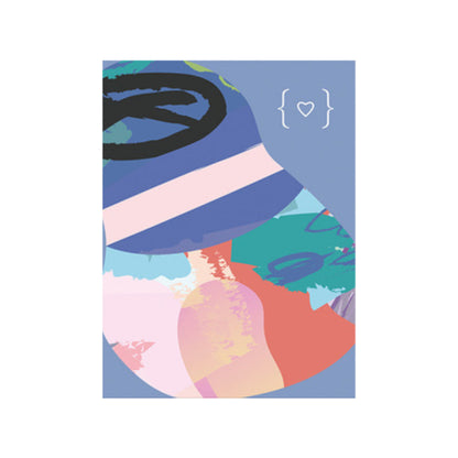 Vivolux | Neuartiges Muster Wanddeko Wohnzimmer Abstrakte Leinwanddruck in Lila zur Dekoration