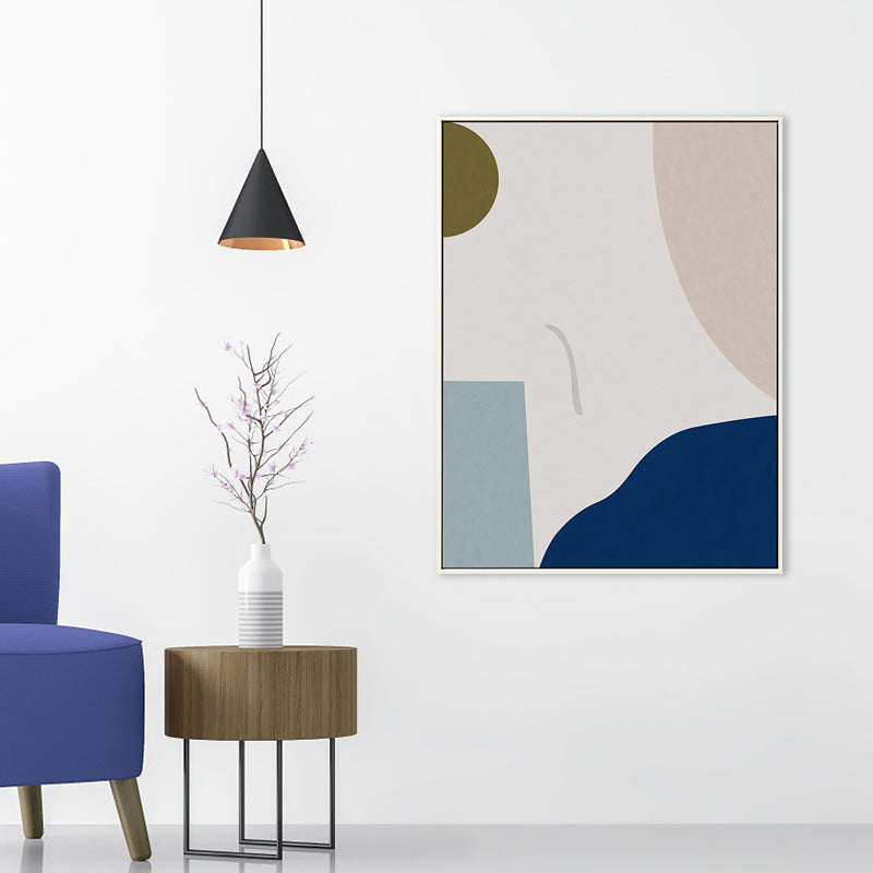 Vivolux | Neoteric Grafische Leinwanddruck Nordisch Original Abstrakte Wandkunst in Helle Farbe für Raum