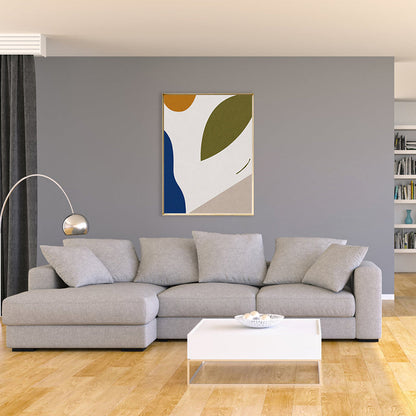 Vivolux | Neoteric Grafische Leinwanddruck Nordisch Original Abstrakte Wandkunst in Helle Farbe für Raum