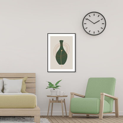 Vivolux | Stillleben Keramik Zeichnung Kunst Druck Nordic Texturierte Leinwand in Sanften Farben für Zuhause