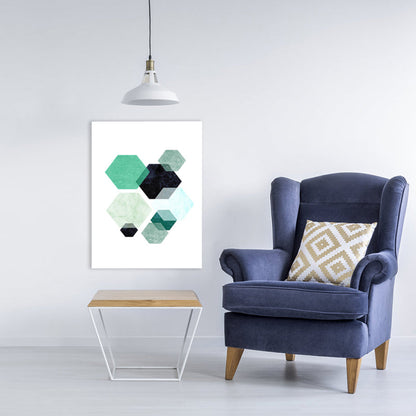 Vivolux | Lichtfarbe Überlappend Grafik Leinwand Kunst Texturiert Nordischer Raum Wanddekoration, Verschiedene Größen