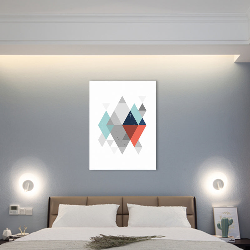 Vivolux | Lichtfarbe Überlappend Grafik Leinwand Kunst Texturiert Nordischer Raum Wanddekoration, Verschiedene Größen