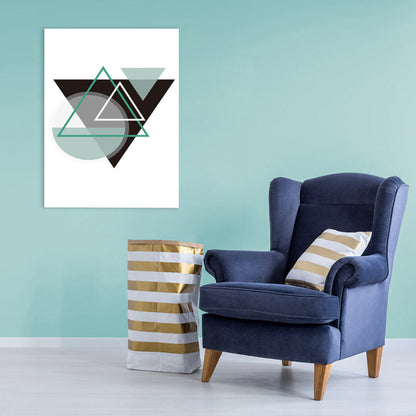 Vivolux | Grafisches Muster Leinwandkunst Helle Farbe Skandinavisch Stilvolle Wanddekoration für das Spielzimmer