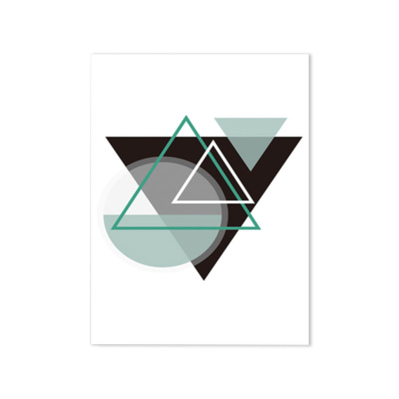 Vivolux | Grafisches Muster Leinwandkunst Helle Farbe Skandinavisch Stilvolle Wanddekoration für das Spielzimmer