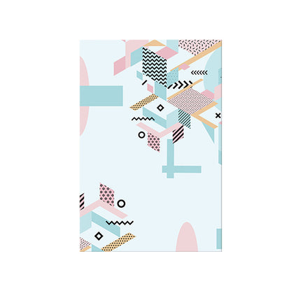 Vivolux | Geometrie Leinwand Kunst Skandinavische Texturierte Wanddekoration in Pastellfarbe für das Gästezimmer