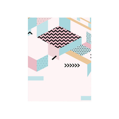 Vivolux | Geometrie Leinwand Kunst Skandinavische Texturierte Wanddekoration in Pastellfarbe für das Gästezimmer