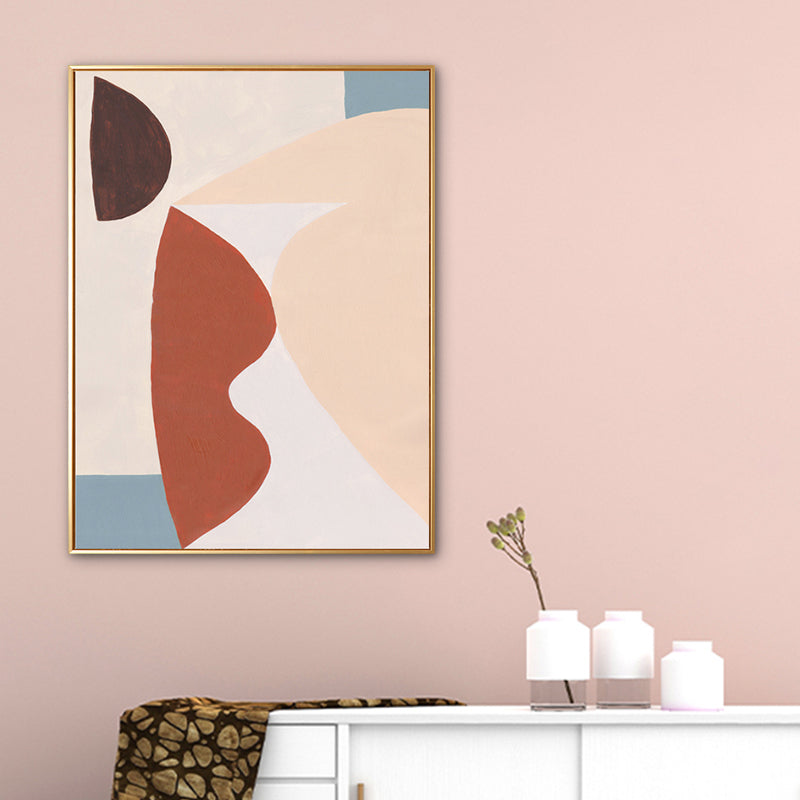 Vivolux | Texturierter Pastell-Kunstdruck Nordische Illustration Abstrakte Leinwand für Hausinterieur