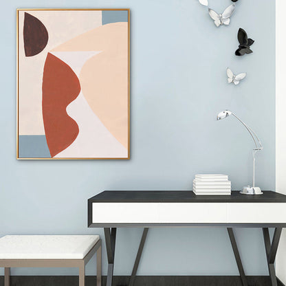 Vivolux | Texturierter Pastell-Kunstdruck Nordische Illustration Abstrakte Leinwand für Hausinterieur