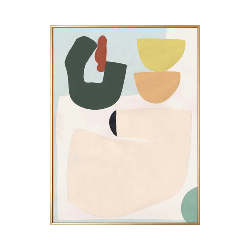 Vivolux | Texturierter Pastell-Kunstdruck Nordische Illustration Abstrakte Leinwand für Hausinterieur