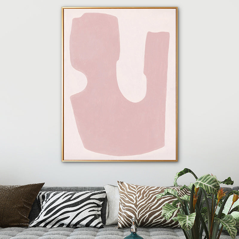 Vivolux | Texturierter Pastell-Kunstdruck Nordische Illustration Abstrakte Leinwand für Hausinterieur