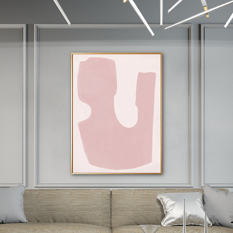 Vivolux | Texturierter Pastell-Kunstdruck Nordische Illustration Abstrakte Leinwand für Hausinterieur