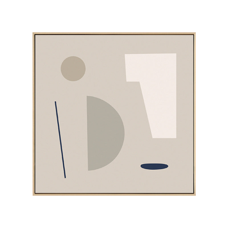 Vivolux | Geometrische Formen Leinwand Kunst Nordisch Bezaubernde Abstrakte Wanddekoration in Heller Farbe