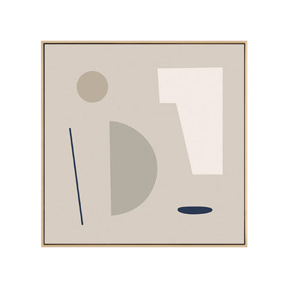 Vivolux | Geometrische Formen Leinwand Kunst Nordisch Bezaubernde Abstrakte Wanddekoration in Heller Farbe