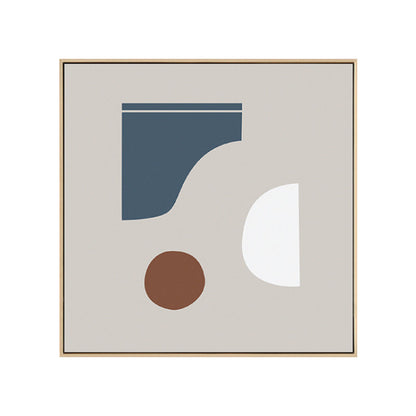 Vivolux | Geometrische Formen Leinwand Kunst Nordisch Bezaubernde Abstrakte Wanddekoration in Heller Farbe