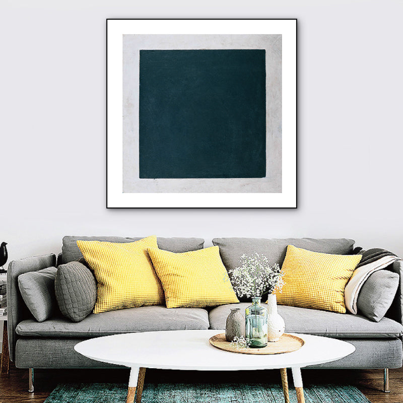 Vivolux | Einfacher Stil Geometrische Kunst Druck Leinwand Texturiert Dunkle Farb Wanddekoration für Flur