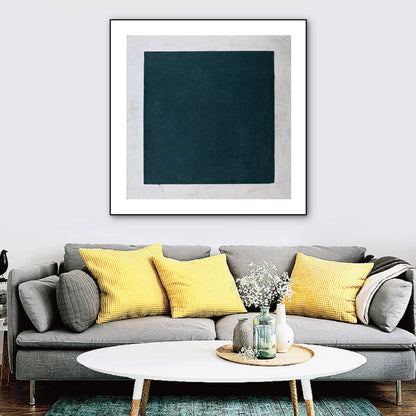 Vivolux | Einfacher Stil Geometrische Kunst Druck Leinwand Texturiert Dunkle Farb Wanddekoration für Flur