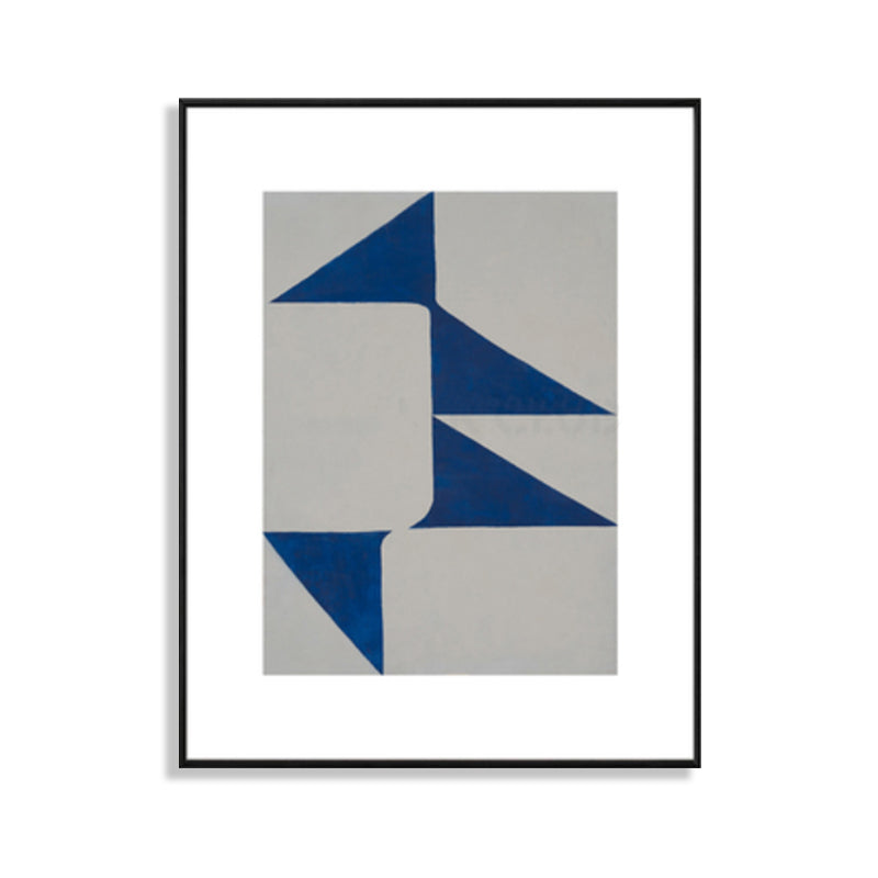 Vivolux | Illustration Einfachheit Leinwanddruck Dunkle Farbe Geometrische Wandkunst für Hausinterieur