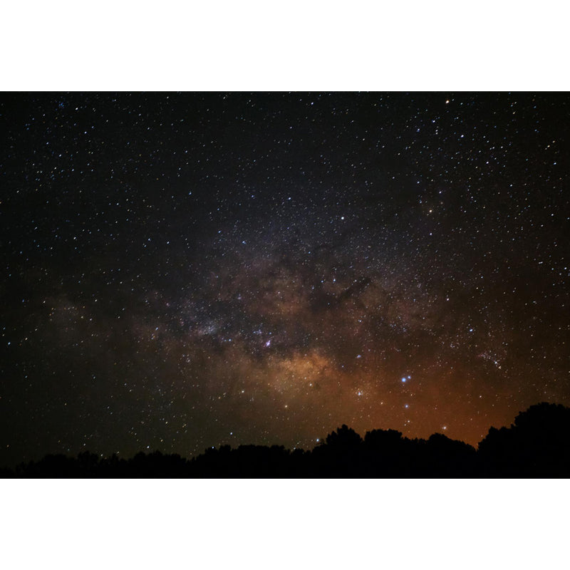 Vivolux | Fotografie Melkweg Muur Wasbaar Modern Slaapkamer Wanddecoratie in Donkergrijs-Geel