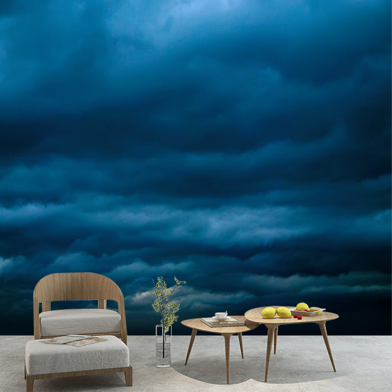 Vivolux | Blau Nachtwolken Tapete Mural Feuchtigkeitsbeständige Wandverkleidung für Akzentwand