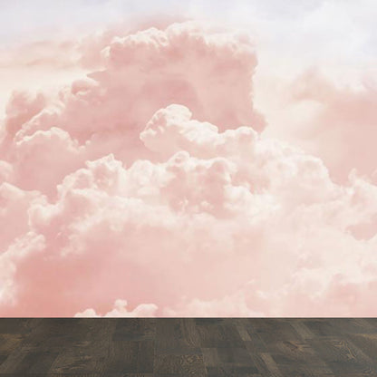 Vivolux | Large Sky Landscape Wall Art Contemporary Natural Landscape Wall Decoration in Pastel Colors