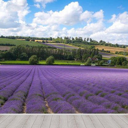 Vivolux | Large Sky Landscape Wall Art Contemporary Natural Landscape Wall Decoration in Pastel Colors