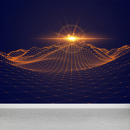 Vivolux | Sci-Fi Grafische Wand Non-Woven Textuur Vlekbestendig Zacht Kleur Wandkunst voor Slaapkamer