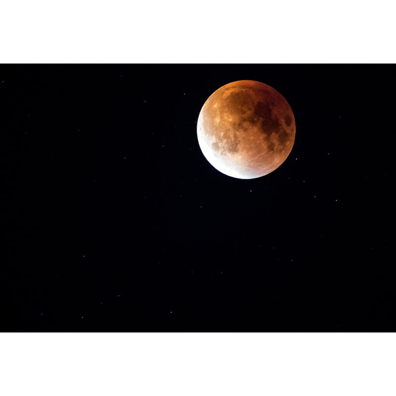 Vivolux | Astronomie Maan Muurdecoratie Behang Hedendaagse Gladde Wanddecoratie in Geel op Zwart