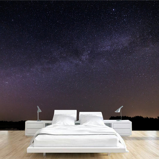 Vivolux | Serenity Nacht Himmel See Landschaft Wandbild für Schlafzimmer Sternenhimmel Wanddekoration, optionale Größe
