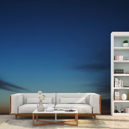 Vivolux | Foto Druck Nachthimmel Tapete Vlies Modernes Wanddekor für Wohnzimmer