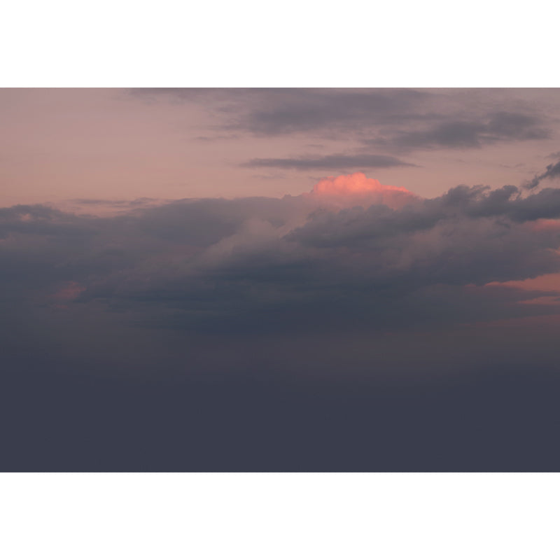 Vivolux | Grijs-oranje Dusk Cloud Muur Vochtbestendig Modern Slaapkamer Wanddecoratie, Optionele Maat