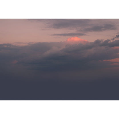 Vivolux | Grijs-oranje Dusk Cloud Muur Vochtbestendig Modern Slaapkamer Wanddecoratie, Optionele Maat