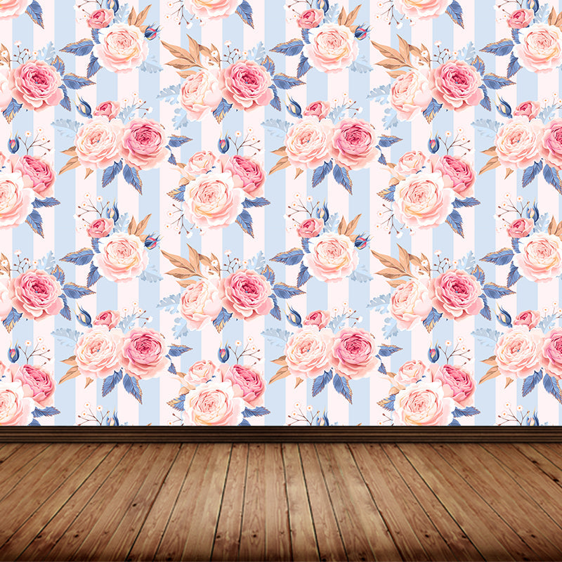 Vivolux | Stijlvolle Rozenbloesem Wandbehang Muurkunst Pastel Kleur Bloemen Wandbedekking voor Slaapkamer