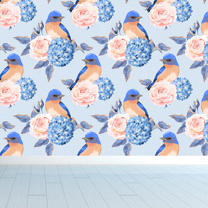 Vivolux | Stijlvolle Rozenbloesem Wandbehang Muurkunst Pastel Kleur Bloemen Wandbedekking voor Slaapkamer