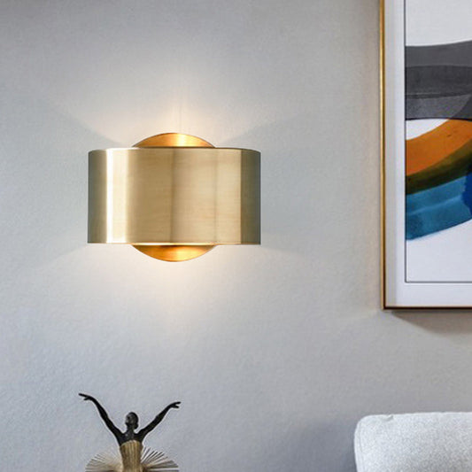 Vivolux | Gold Runde Wandlicht Wandleuchte Kolonialstil Metall 1 Licht Wohnzimmer Wandbeleuchtung Leuchte