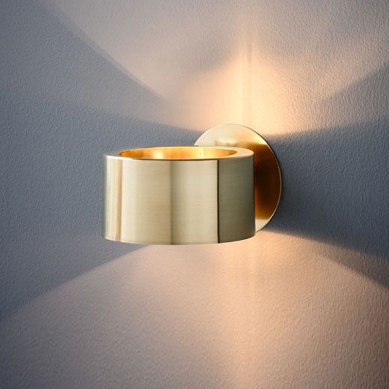 Vivolux | Gold Runde Wandlicht Wandleuchte Kolonialstil Metall 1 Licht Wohnzimmer Wandbeleuchtung Leuchte