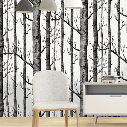 Vivolux | Neutrale kleur houten oppervlakte behang vlekbestendige wandbedekking voor openhaarddecoratie, zelfklevend