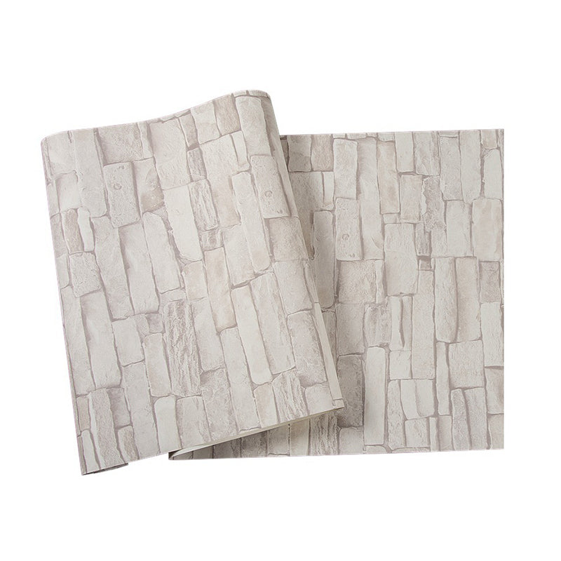 Vivolux | Neutrale Farbe steinähnlich 31'L x 20.5"W Nicht-kleber Wasserfeste Tapete