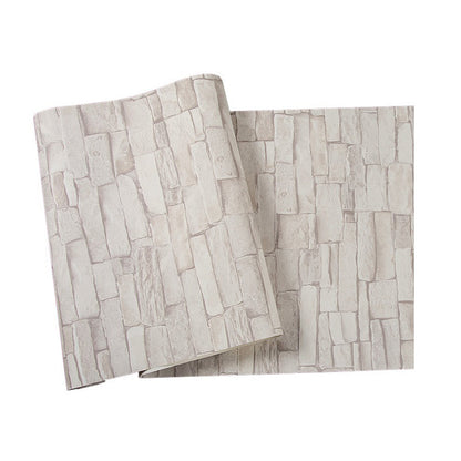 Vivolux | Neutrale Farbe steinähnlich 31'L x 20.5"W Nicht-kleber Wasserfeste Tapete